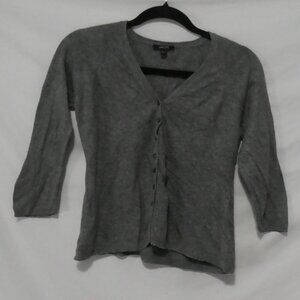 JACOB | medium | Classic Grey Button-Front Cardigan